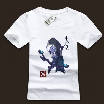 Cheap DOTA 2 Drow Ranger Tshirt Chinese Characters White Tee Shirt