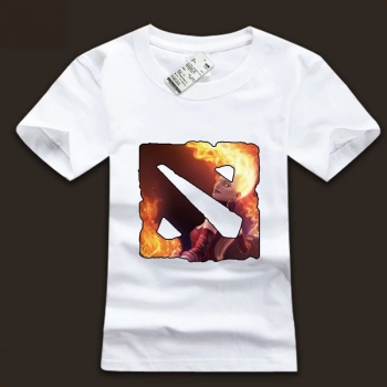 DOTA 2 Logo Design T-shirt Lina Character Tees