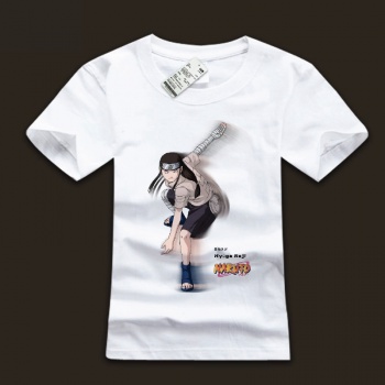 Quality Hyuga Neji T-shirts White Naruto Shirts For Mens