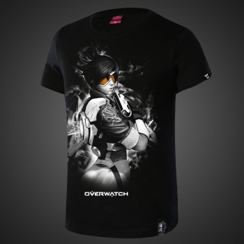 OW Overwatch Tracer Black Tshirts For Boys