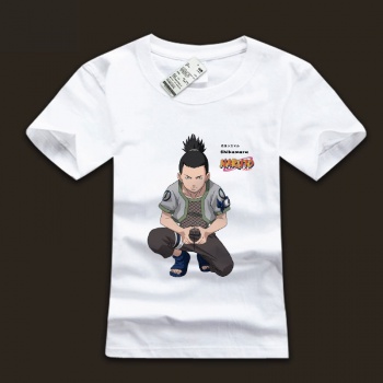White Nara Shikamaru T-shirts Naruto Tshirts For Boys