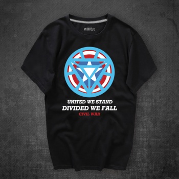 &quot;United We Stand Divided We Fall&quot; Marvel Civil War T-shirts