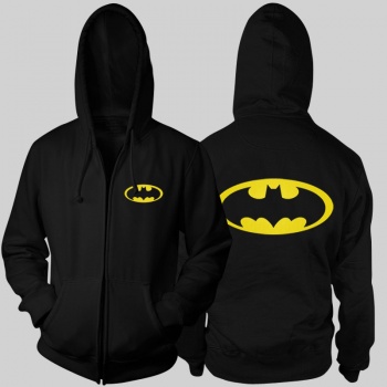 Cool Marvel Batman Hoodies XXXL Black Sweat Shirt For Young Men