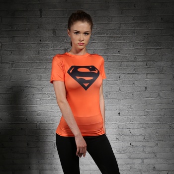 Marvel Superman Compression Tee Shirt For Girls