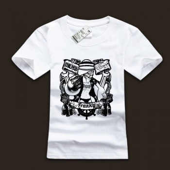 Ink One Piece Franky White Tee Shirts