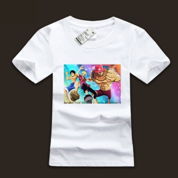 Ink Printed Luffy Family Member T-shirts for Mens