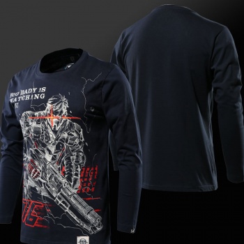 Blizzard Overwatch Soldier 76 Shirts Men black T-shirt