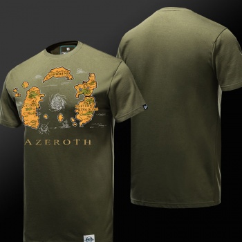 WOW Azeroth Country Map T-shirt Cool